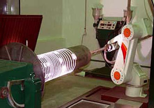 Робот для плазменного напыления турбин